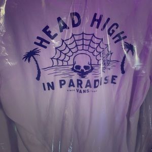 Vintage White VANS Tee - Head High In Paradise